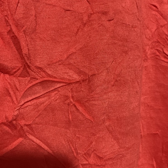 Arden B. Apricot colored lace bodice crinkle fabric camisole w adjustable straps - Picture 8 of 11